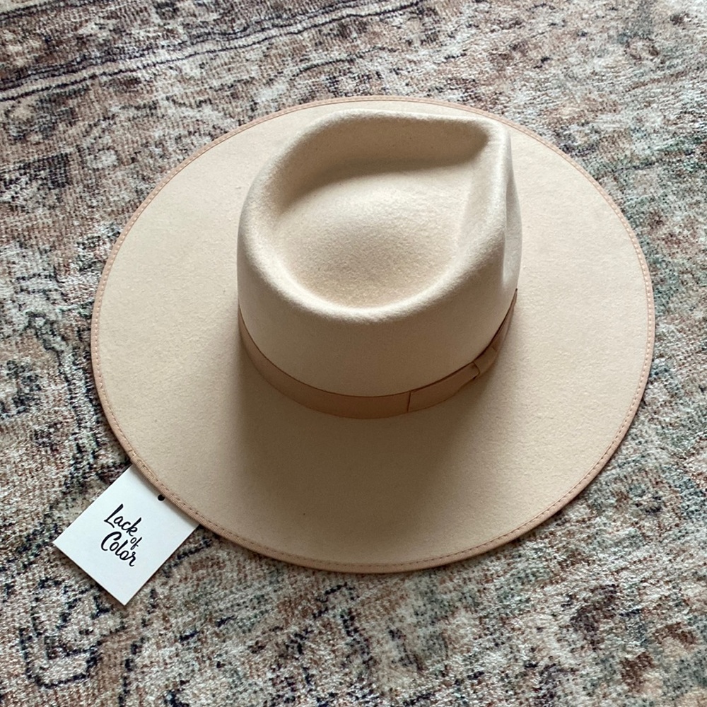 Lack of color rancher cream hat